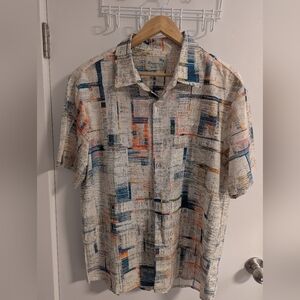 Men's Casual Abstract Pattern Shirt